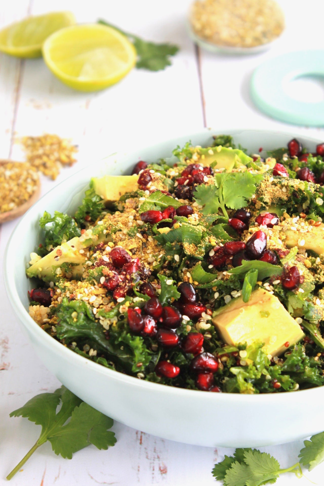 The 'Live Love Nourish' Kale, Quinoa & Pomegranate Salad