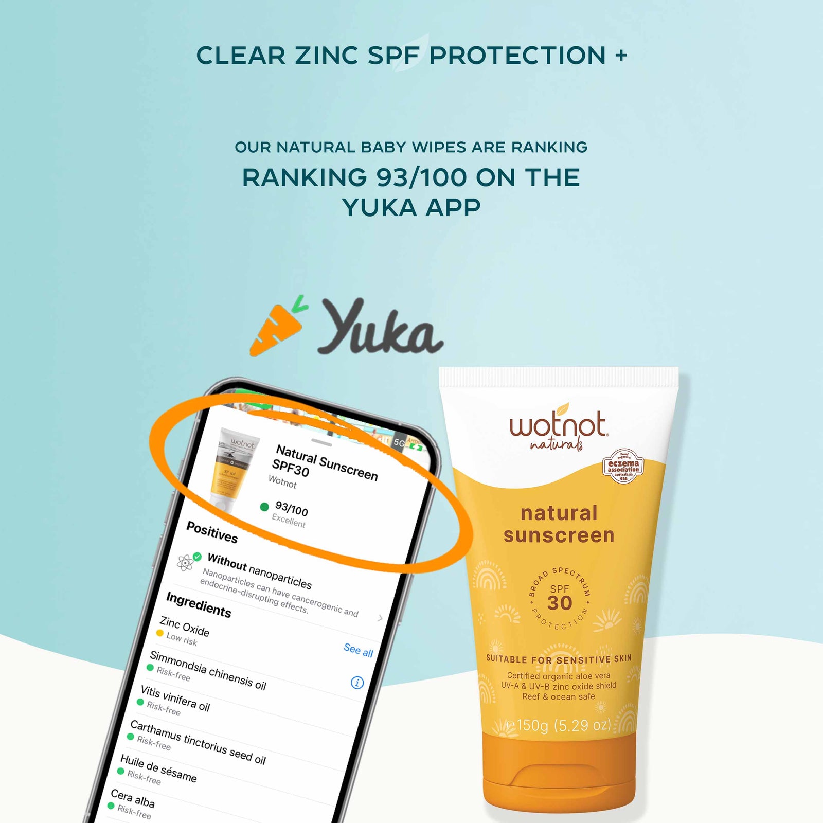 30 SPF Natural Family Sunscreen bulk + Refillable roll-on applicator