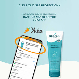 50 SPF Natural Zinc Sunscreen + Refillable roll-on applicator