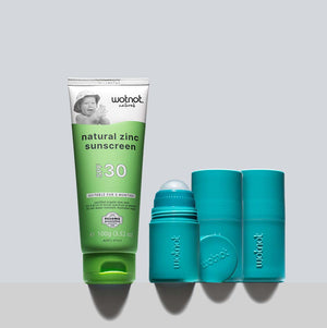 30 SPF Natural Baby Sunscreen + Refillable Roll-on Applicator