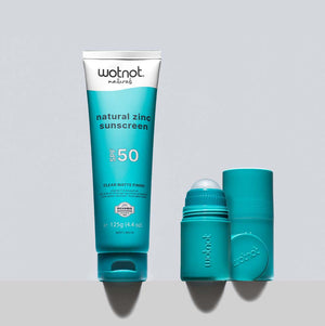 50 SPF Natural Zinc Sunscreen + Refillable roll-on applicator