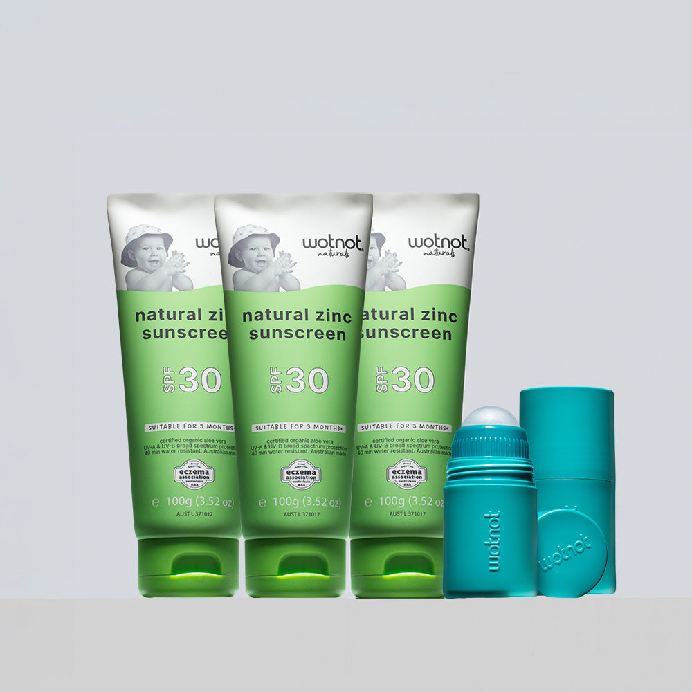 30 SPF Natural Baby Sunscreen Bulk Refillable Roll-on Applicator