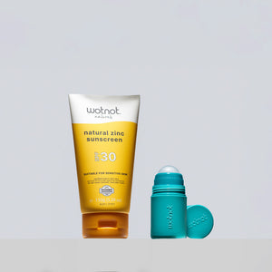 CWH - 1x 30 SPF natural Family sunscreen + 1x Refillable roll-on applicator