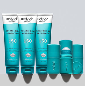 50 SPF Natural Zinc Sunscreen BULK + Refillable roll-on applicator