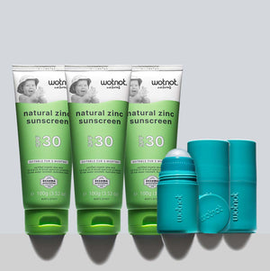 30 SPF Natural Baby Sunscreen Bulk + Refillable Roll-on Applicator
