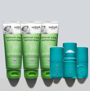30 SPF Natural Baby Sunscreen Bulk + Refillable Roll-on Applicator