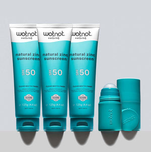 50 SPF Natural Zinc Sunscreen BULK + Refillable roll-on applicator
