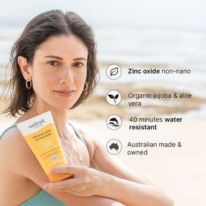 natural sunscreen roll-on SPF 30 with roll-on Applicator