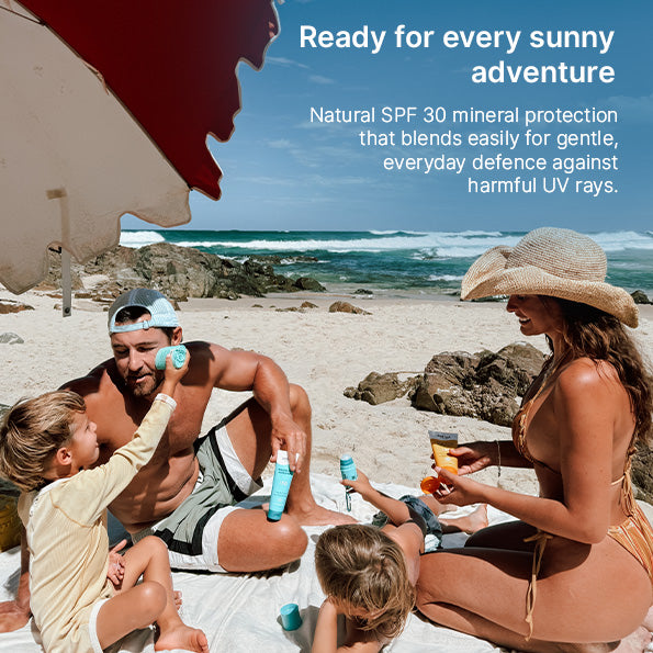Natural zinc sunscreen SPF 50 bulk + Refillable roll-on applicator