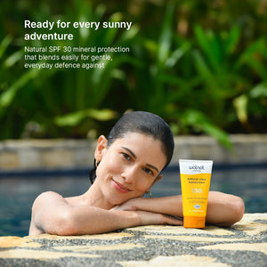 Natural family sunscreen bulk with roll-on applicator