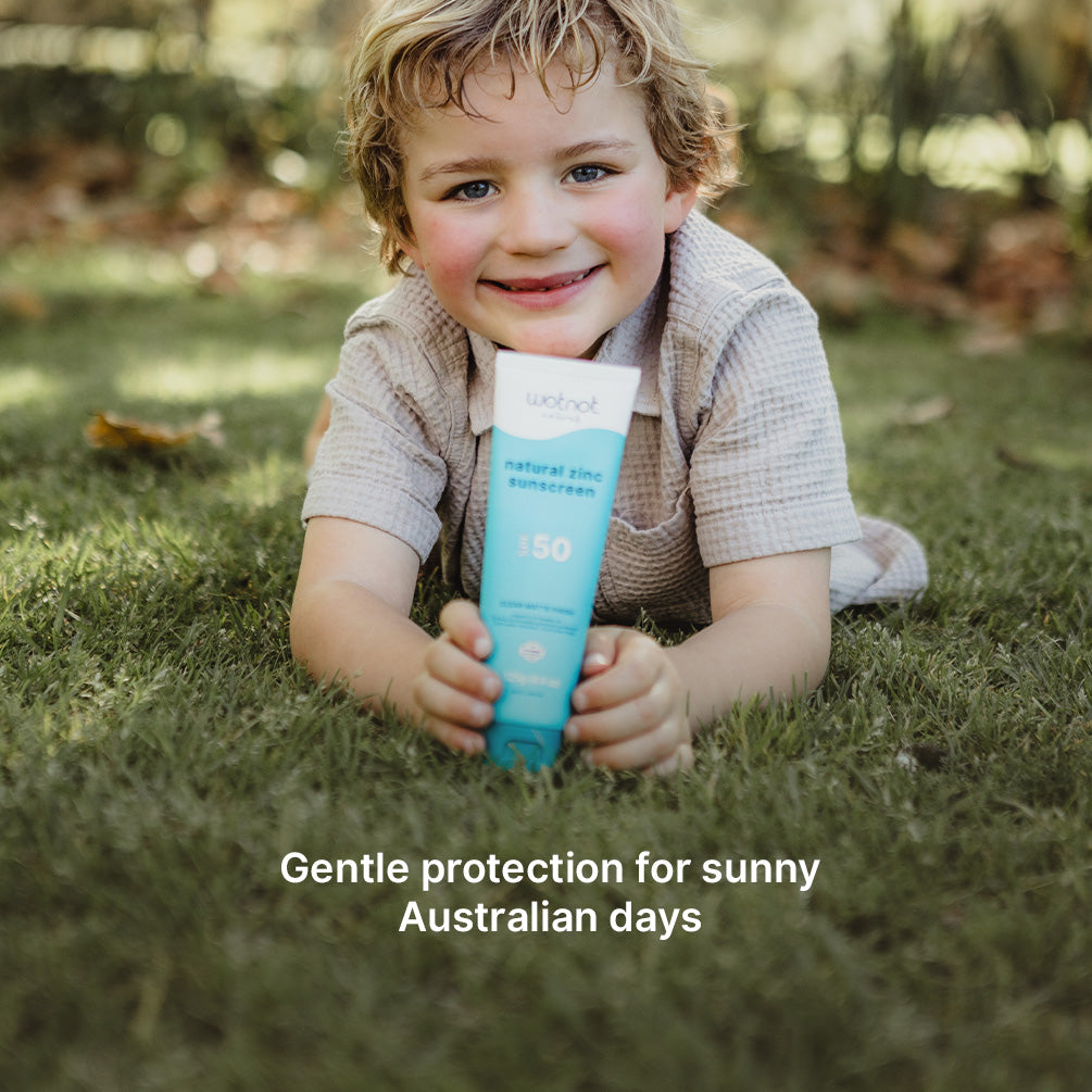 Natural zinc sunscreen with refillable roll-on applicator