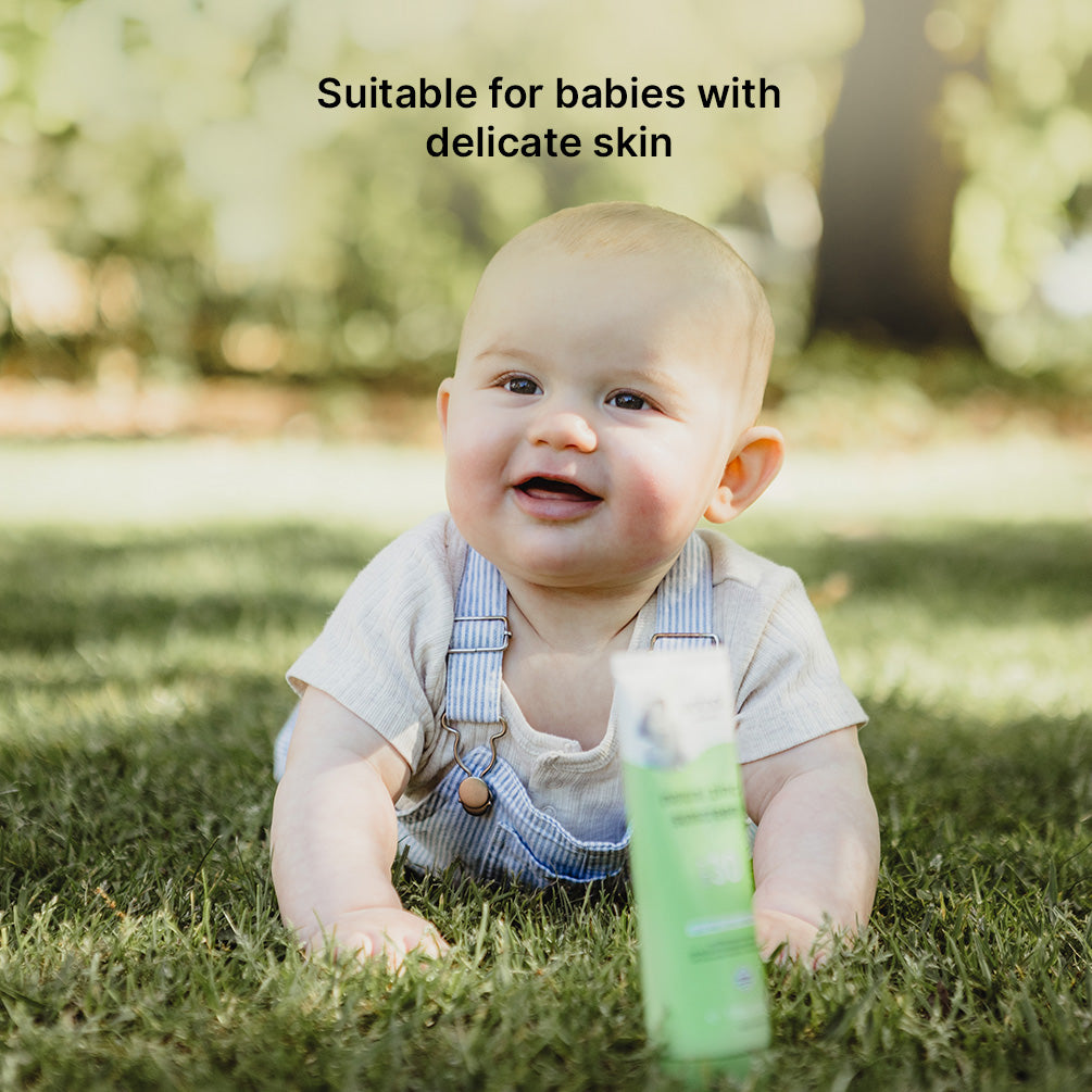 Natural baby sunscreen bulk with roll-on applicator