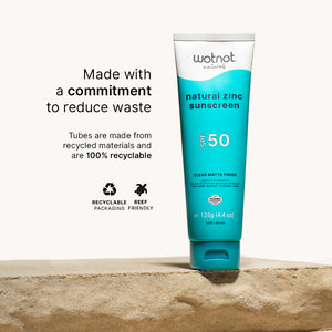 Natural zinc sunscreen with refillable roll-on applicator