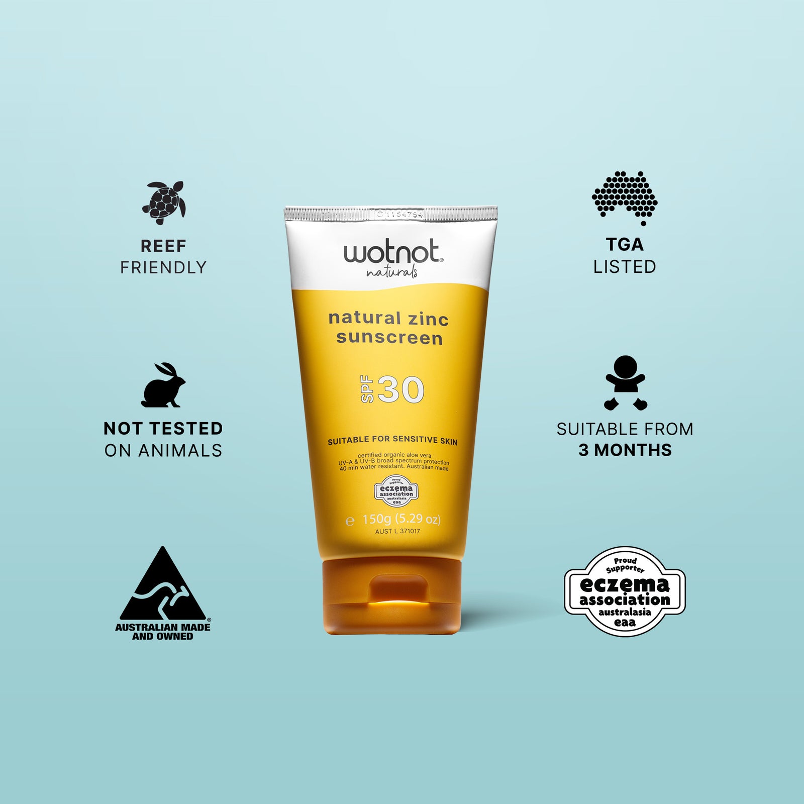 30 SPF Natural Family Sunscreen bulk + Refillable roll-on applicator