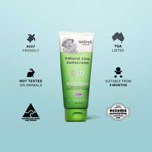 30 SPF Natural Baby Sunscreen + Refillable Roll-on Applicator