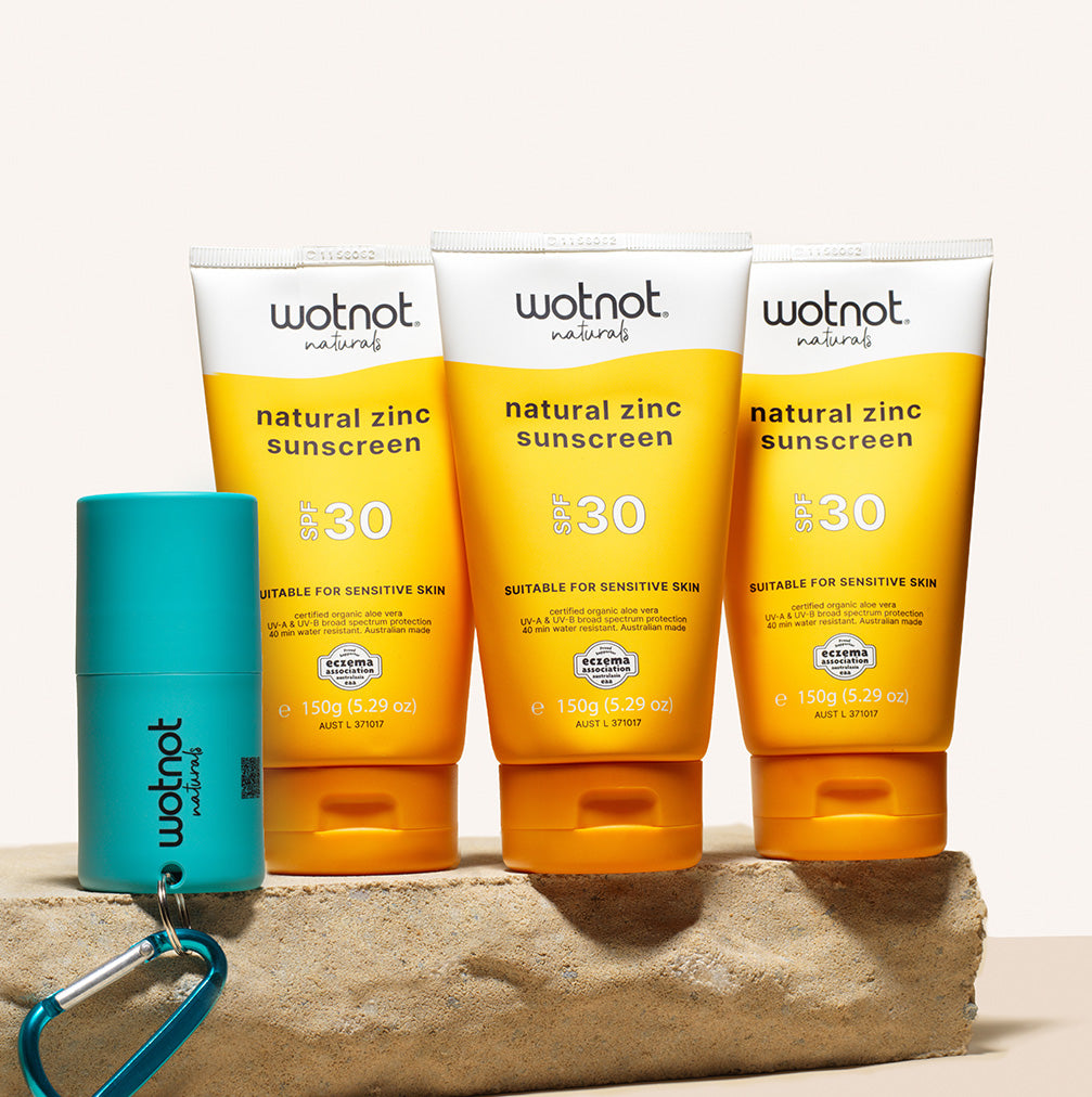 Natural family sunscreen bulk with roll-on applicator