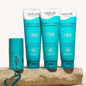 Natural zinc sunscreen SPF 50 bulk + Refillable roll-on applicator