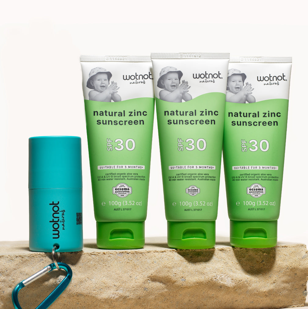 Natural baby sunscreen bulk with roll-on applicator