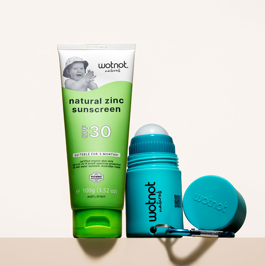 Natural baby sunscreen SPF 30 with roll-on applicator