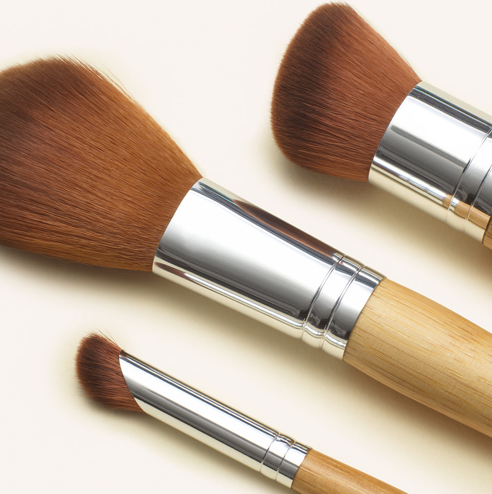 Professional natural makeup brush set