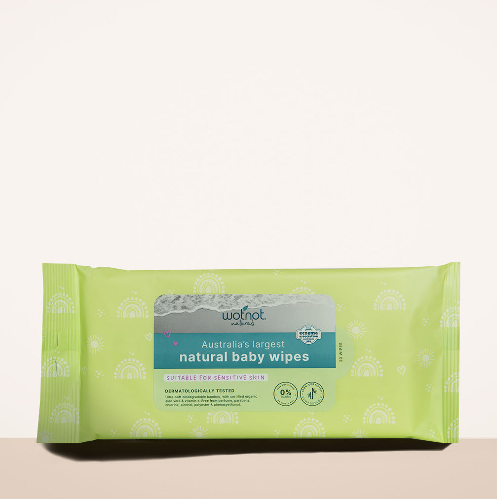 Travel baby wipes