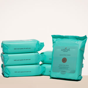 Bulk natural face wipes 6 packs