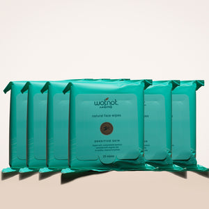 Bulk natural face wipes 6 packs