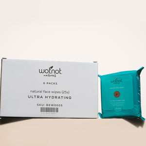 Bulk natural face wipes 6 packs