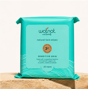 Sensitive skin face wipes pack
