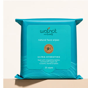 Ultra hydrating face wipes for sensitive skin