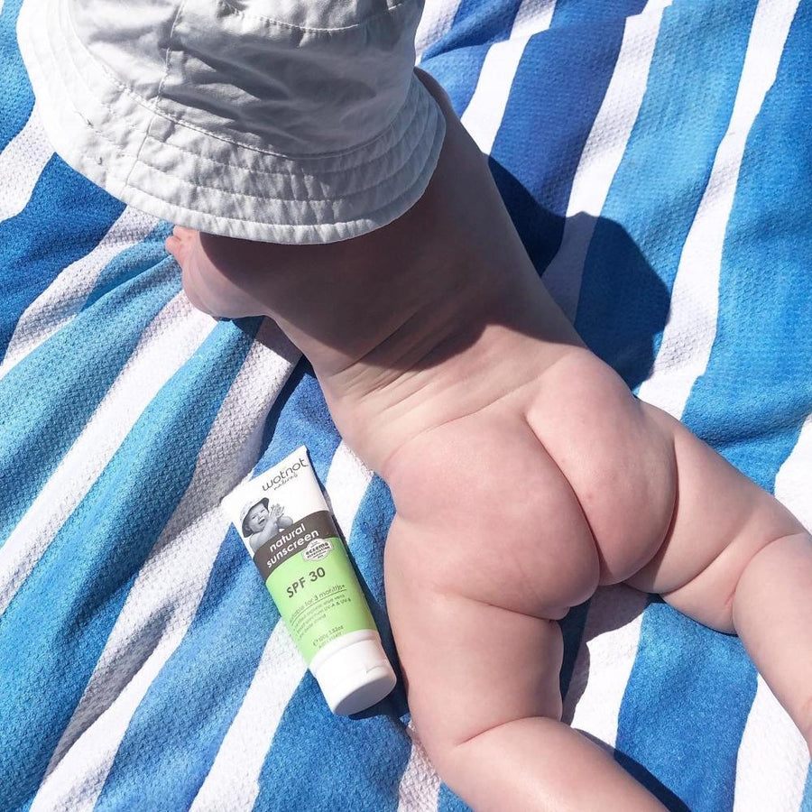 30 Spf Natural Baby Sunscreen Organic Sunscreen Wotnot Naturals